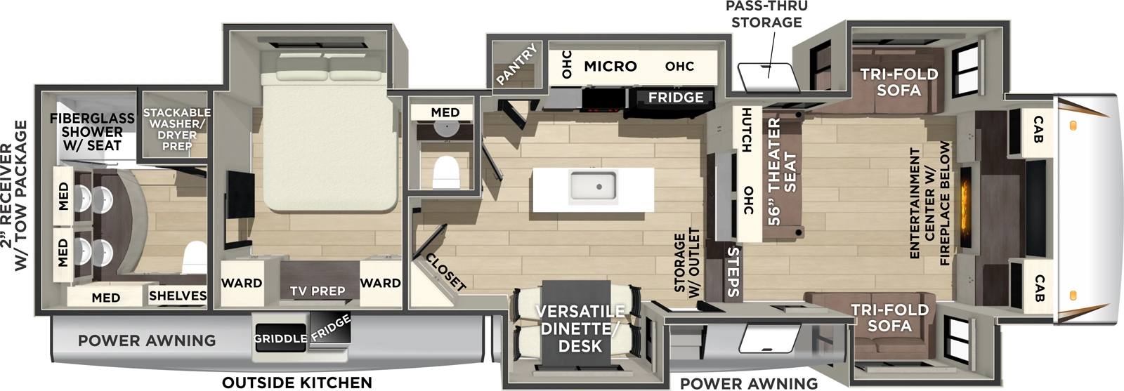 Sabre 37FLH Floorplan